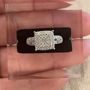 CZ pave 925 ring